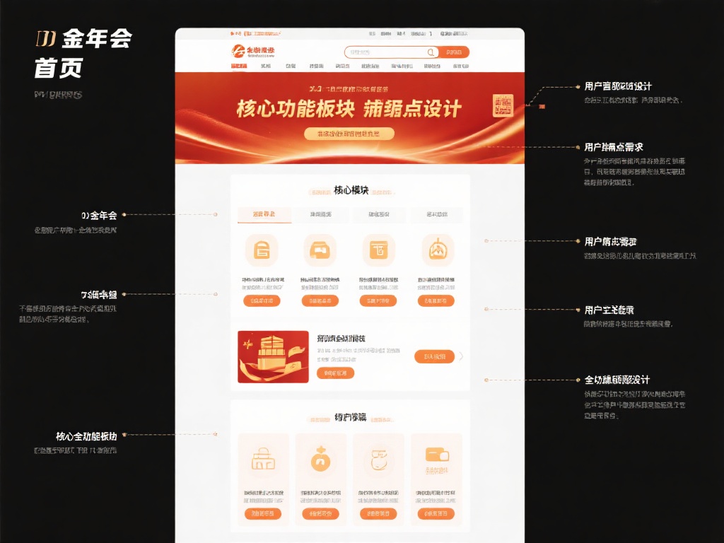 核心功能板块详细解析
金年会首页的核心功能板块堪